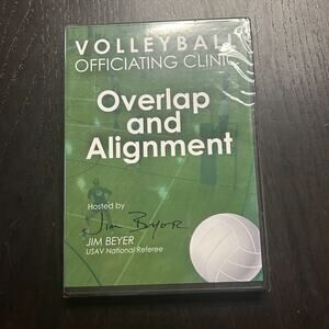 Volleyball Officiating Clinic - Overlap & Alignment DVD Jim Beyer New Sealed